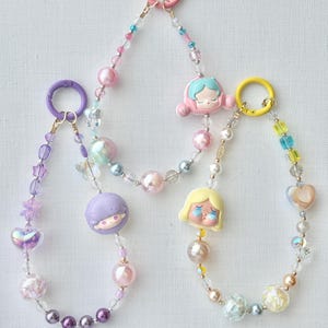 POPMART Macaron pop beans phone strap| keychain | purse charm | Skull Panda | Crybaby | Dimmo | Authentic POPMART