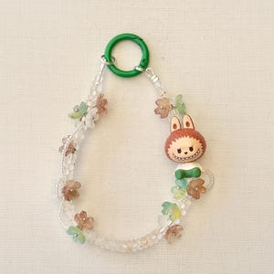 POPMARTポップビーンズキーホルダー付きフラワービーズ | 携帯ストラップ | バッグチャーム | ミニブラインドボックスフィギュアアクセサリー | スカルパンダ | ディモ | クライベイビー | モリー