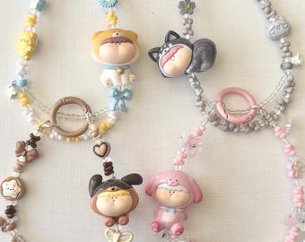 Puppy figure pet keychain | phone charm| bag charm | your loved dog breeds