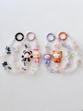 Pajama party pop bean keychain| Authentic POPMART pop beans keychain | phone charm| purse charm | flower beads| Crybaby | Dimmo | Nyota