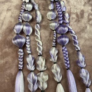 Reusable braids, softball braids, festival hair, rave braids, braided ponytail, premade festival hair, rave ponytail, bubble braid extension