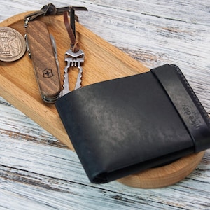 carteira masculina dobrável, porta-cartões, carteira masculina como presente, carteira estilosa, presente para todos os feriados, porta-cartões preto dobrável