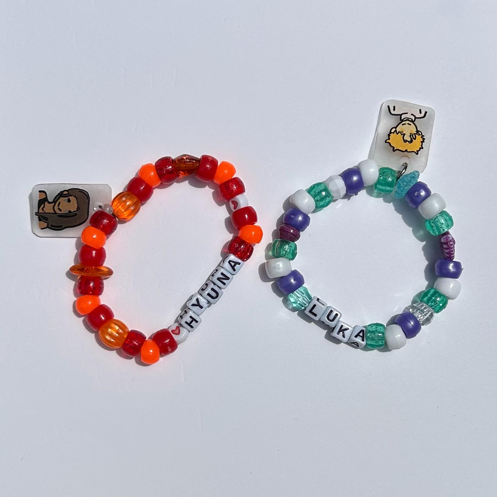 Alien Stage Kandi Pony Bead Bracelets - Mizi, Sua, Till