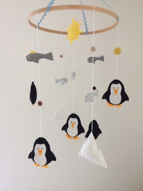 penguin crib mobile