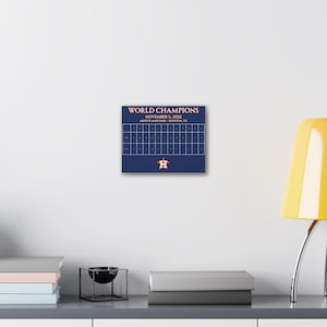 Houston Astros 2005 World Series Box Score Canvas