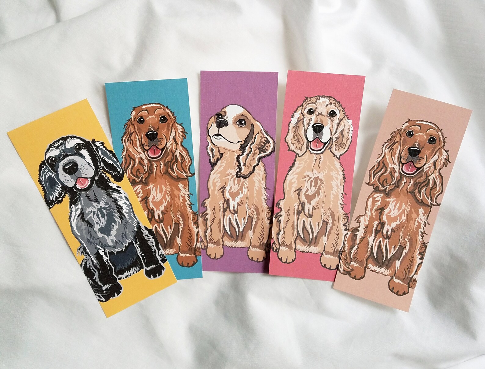 Cocker Spaniel Bookmarks Eco-friendly Set of 5 | Etsy