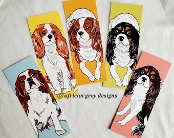 Cavalier King Charles Spaniel Bookmarks - Eco-friendly Set of 5