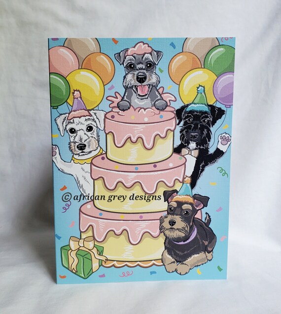 Schnauzer birthday clearance cake