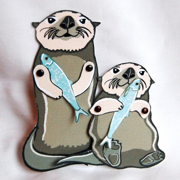 Otter Paper Dolls - Set of 2