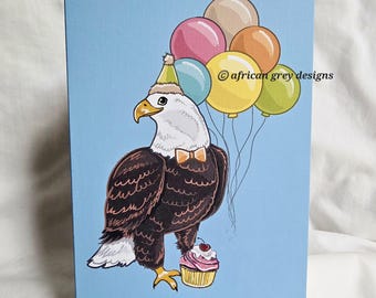 Eagle 'n Balloons Greeting Card