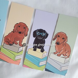 Dachshunds on Books - Bookmarks - Eco-friendly Set of 5 - Etsy