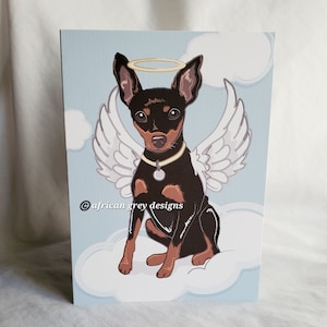 Angel Min Pin Greeting Card