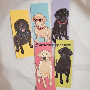 Labrador Bookmark Lab Bookmarks - Bright Colors - Eco-friendly Set of 5 - Etsy