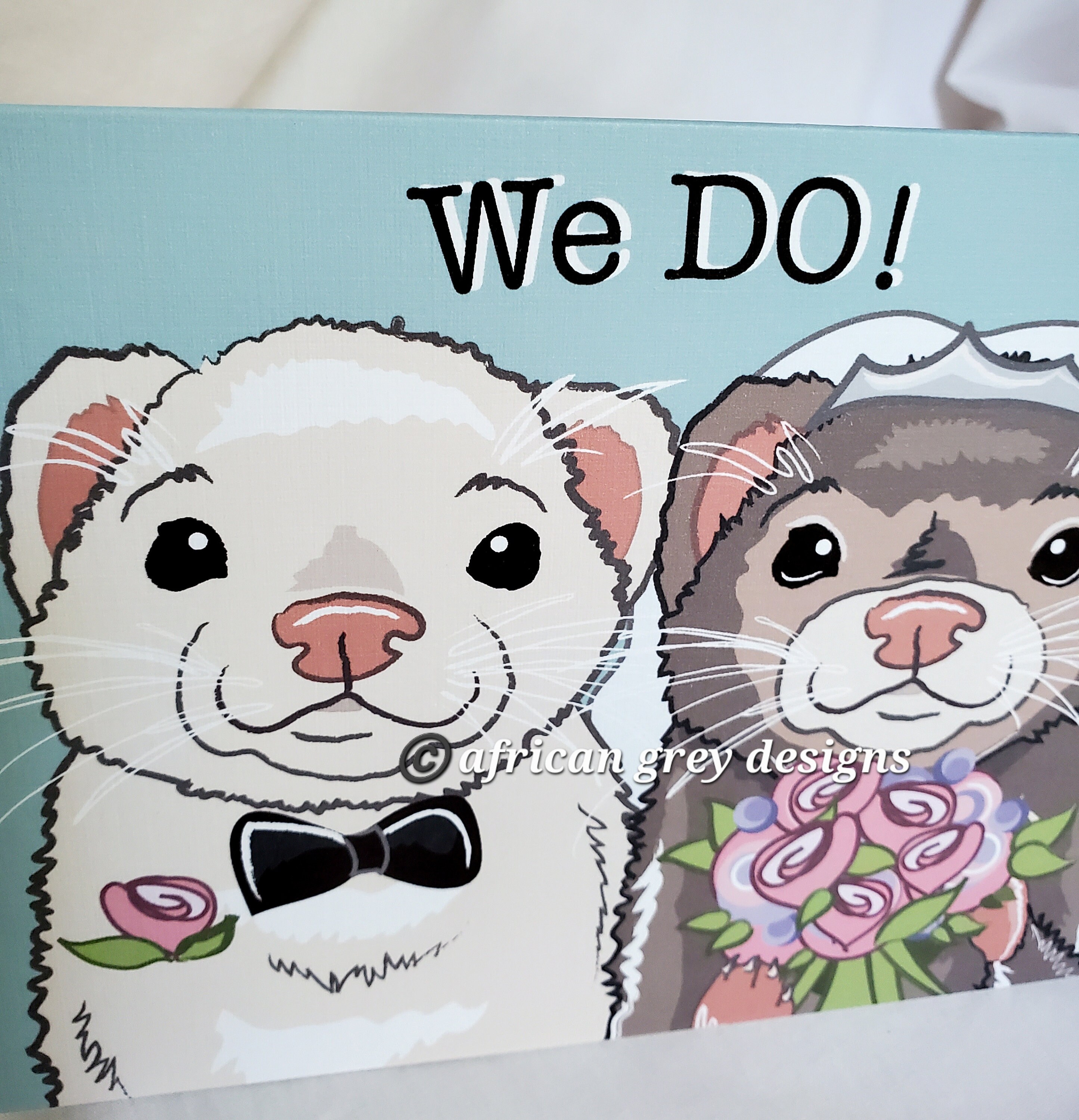 We Do Ferrets - Greeting Card