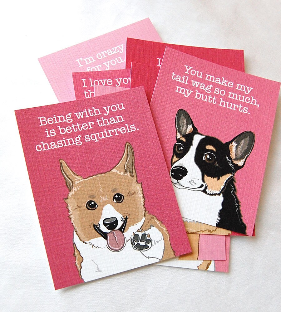 Valentine Cards Mini Ecofriendly Set of 8 Etsy