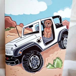 Offroad Brussels Griffon Greeting Card