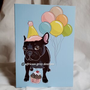 French Bulldog 'n Balloons Greeting Card
