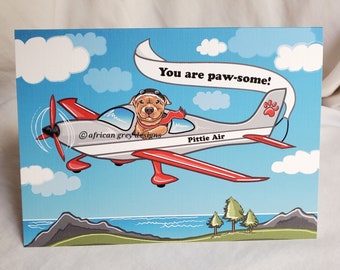 Pit Bull Air Greeting Card