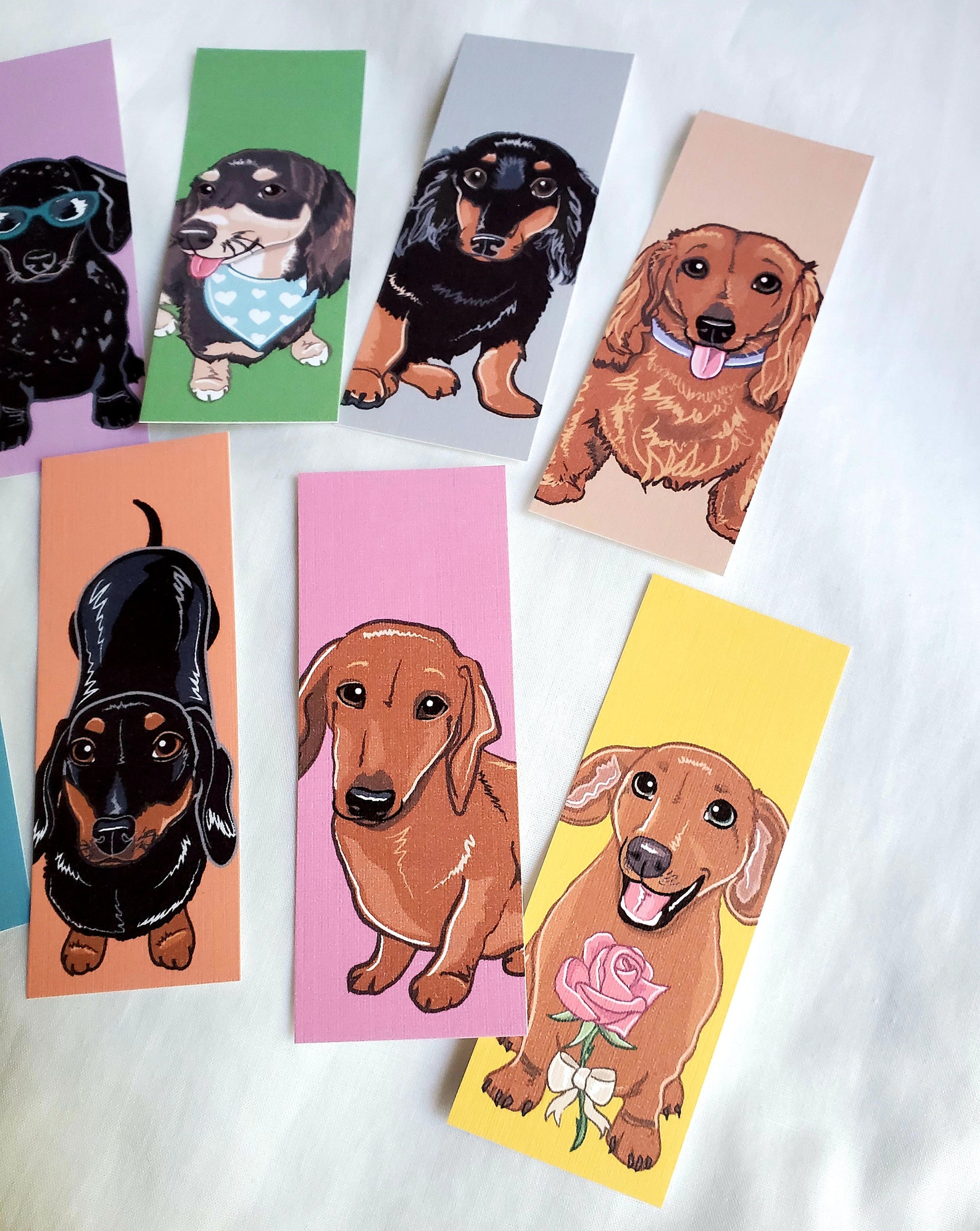Mini Dachshund Bookmarks Eco-friendly Set of 8 - Etsy