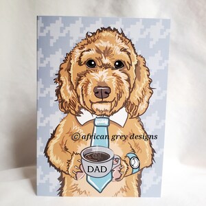 Doodle Dad Greeting Card - Goldendoodle/Labradoodle