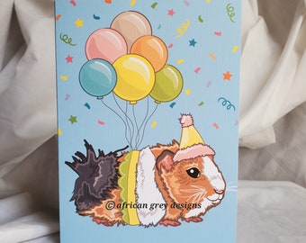 Birthday Guinea Pig Greeting Card