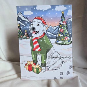 Great Pyrenees Christmas Greeting Card
