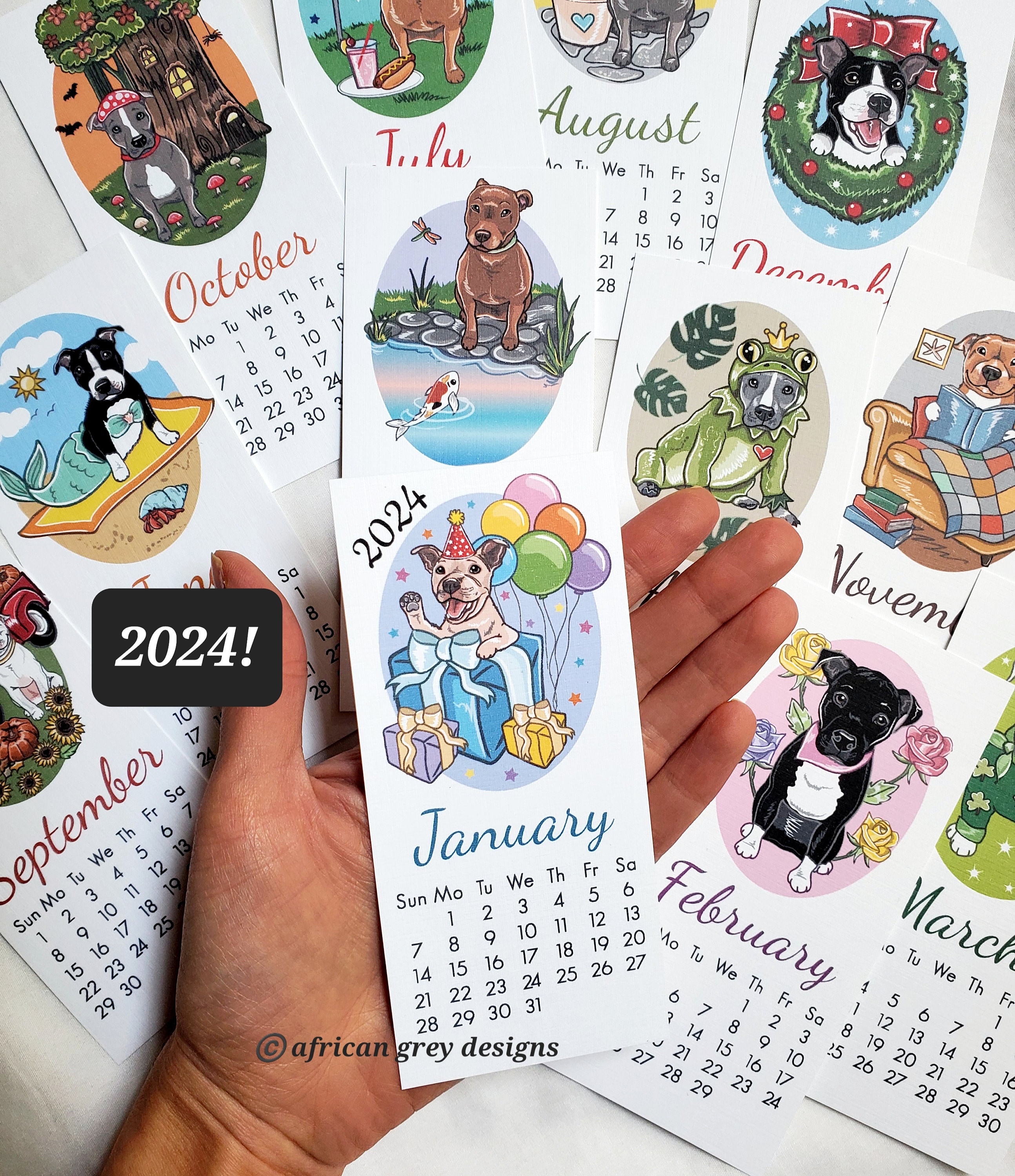 Puggle Calendar 2025 Lok hayley carmita