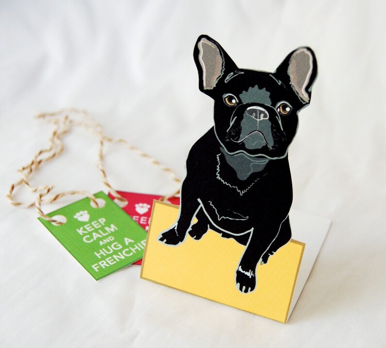 Keep Calm French Bulldog Desk Decor Paper Doll - Etsy