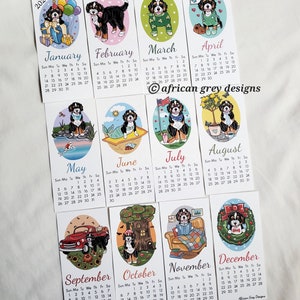 2024 Bernedoodle Calendar Mini Desk Size Printed on - Etsy
