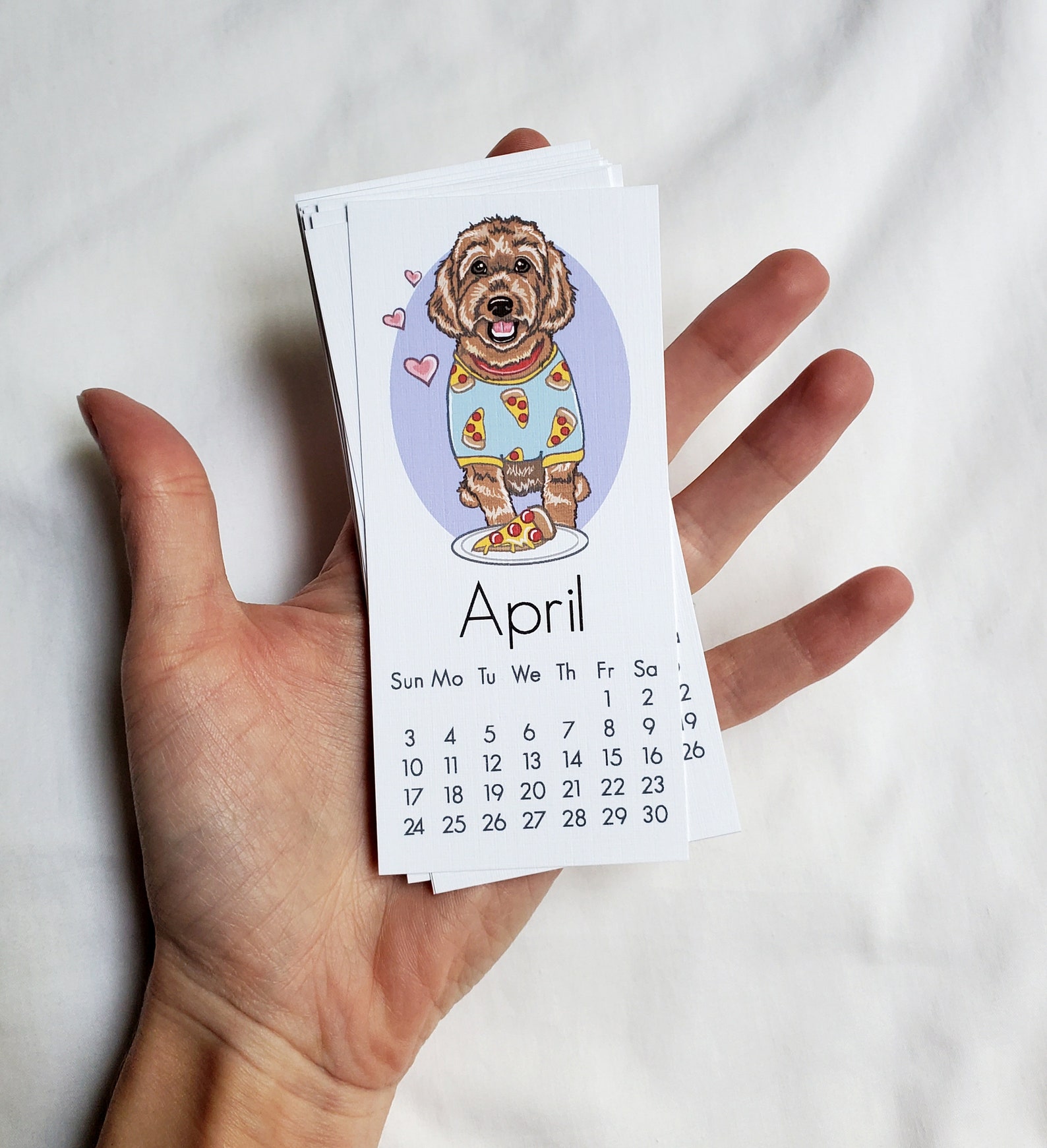2022 Labradoodle/goldendoodle Calendar Mini Desk Size | Etsy