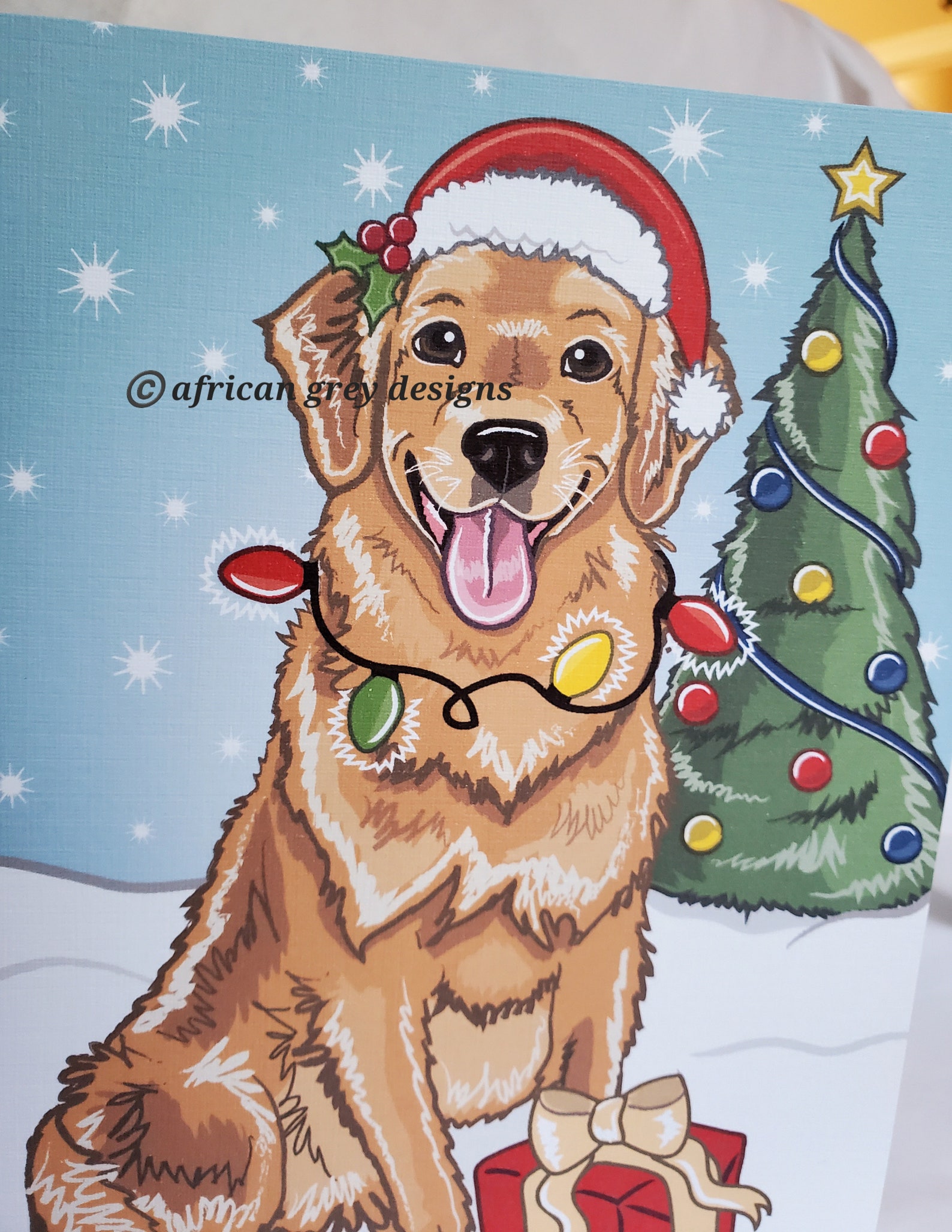 Golden Retriever Christmas Cards 