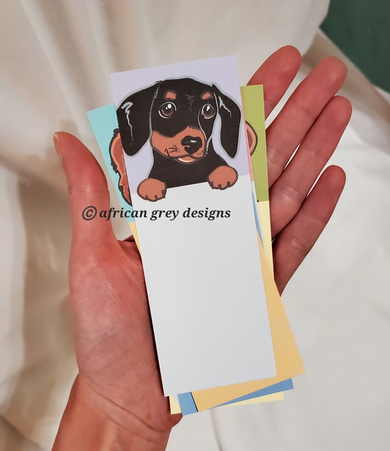 Dachshund Bookmarks Eco-friendly Set of 5 Printed on - Etsy