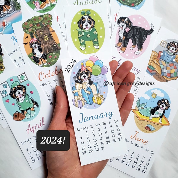 Bernedoodle Calendar Etsy