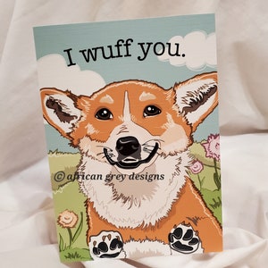 Smiling Corgi Greeting Card image 3