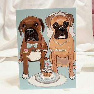 Wedding Boxers Greeting Card image 1