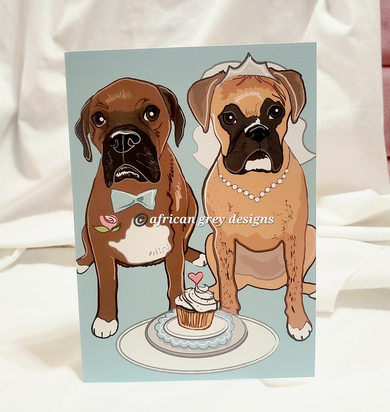 Wedding Boxers Greeting Card image 1