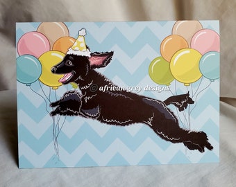 Party Poodle Greeting Card