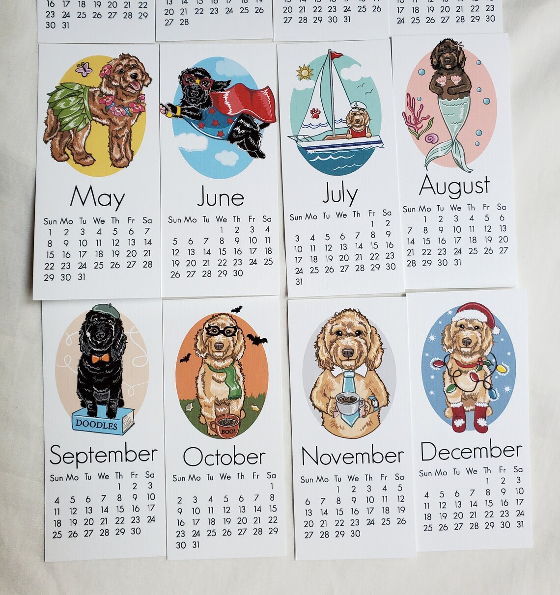 2022 Labradoodle/Goldendoodle Calendar Mini Desk Size | Etsy