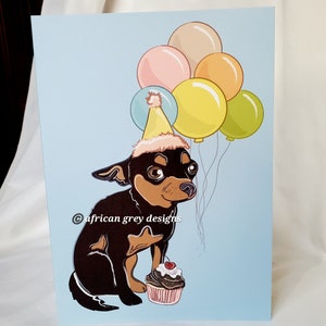 Chihuahua &#39;n Balloons Greeting Card