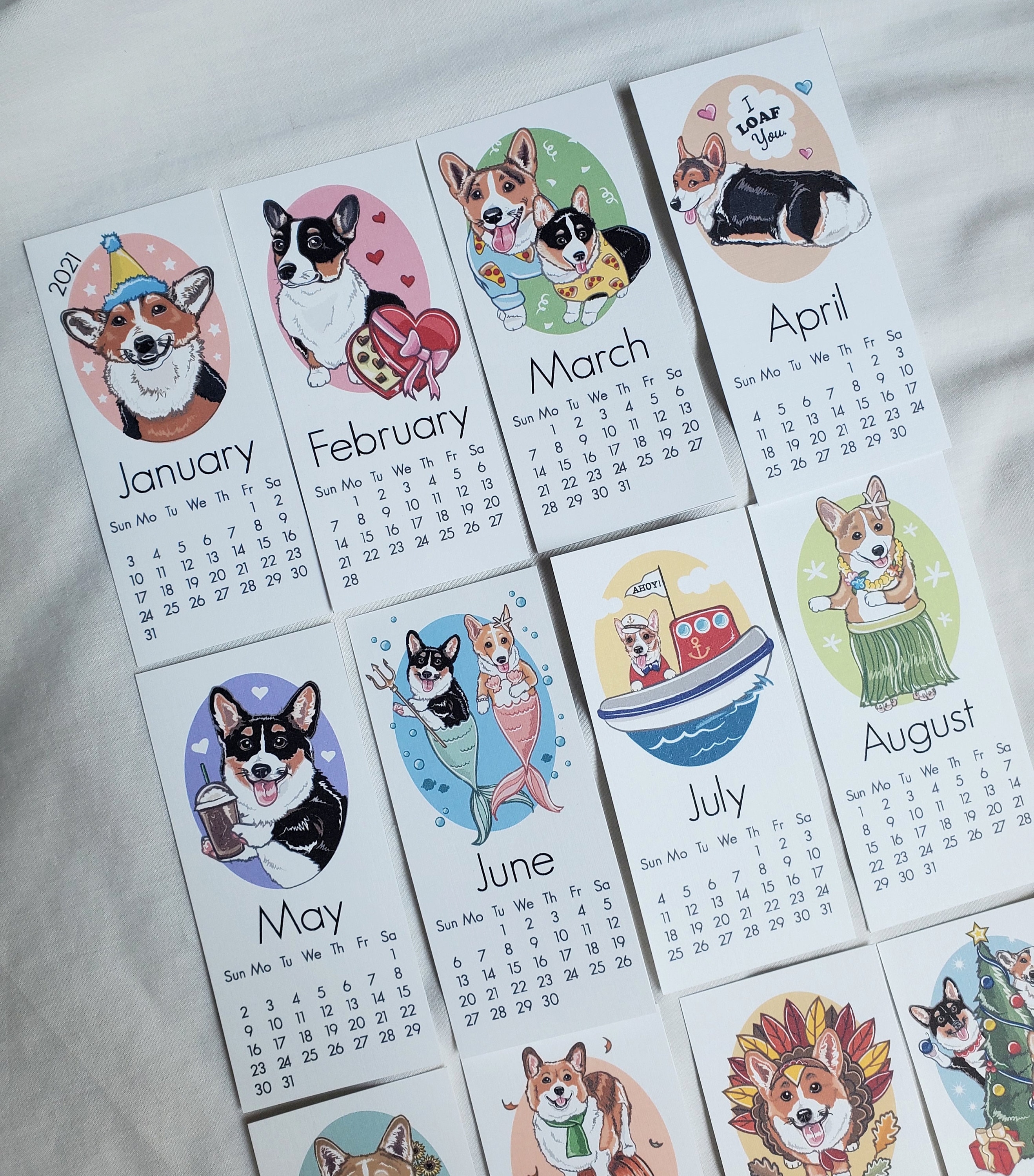 2021 Corgi Calendar Mini Desk Size Printed on Recycled | Etsy 2021 Corgi Calendar Mini Desk Size Printed on Recycled | Etsy