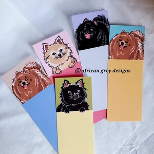 Pomeranian Bookmarks - Eco-friendly Set of 5