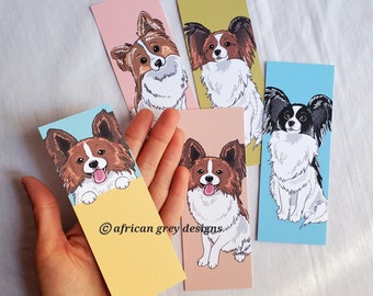 Papillon Bookmarks - Eco-friendly Set of 5 on Linen Paper