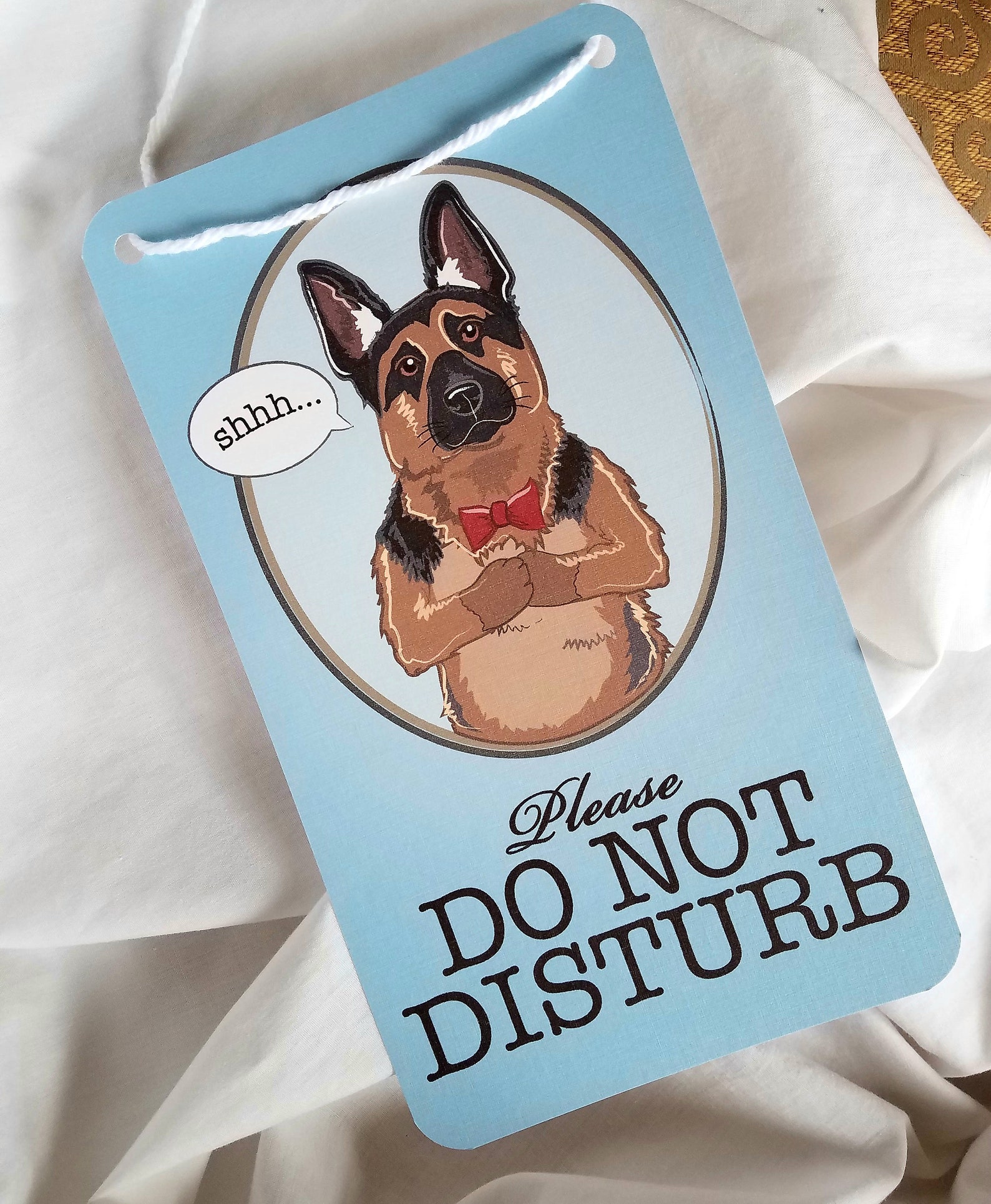 German Shepherd Do Not Disturb Sign - Etsy