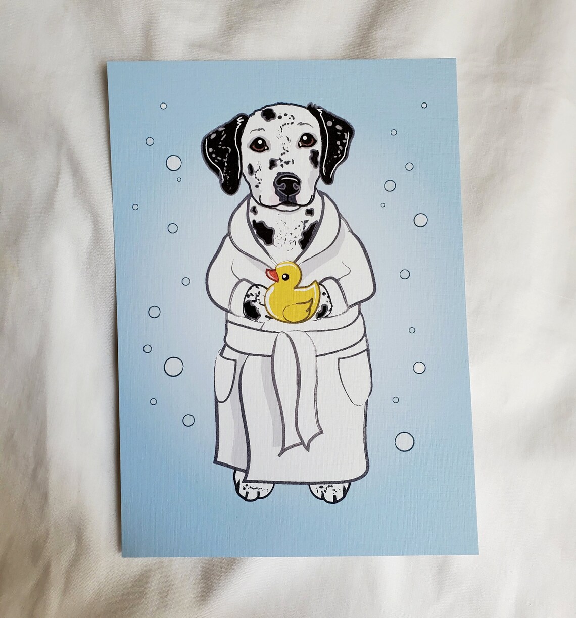 Dalmatian Bathroom Prints 5x7 Ecofriendly Pair Etsy