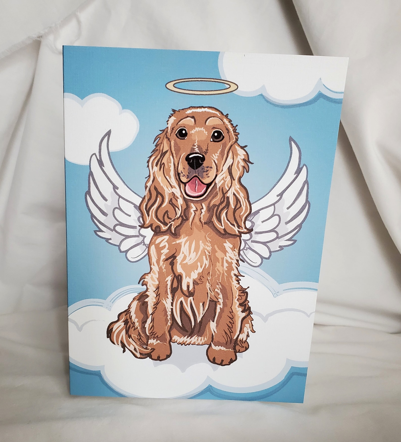 Angel Cocker Spaniel Greeting Card - Etsy