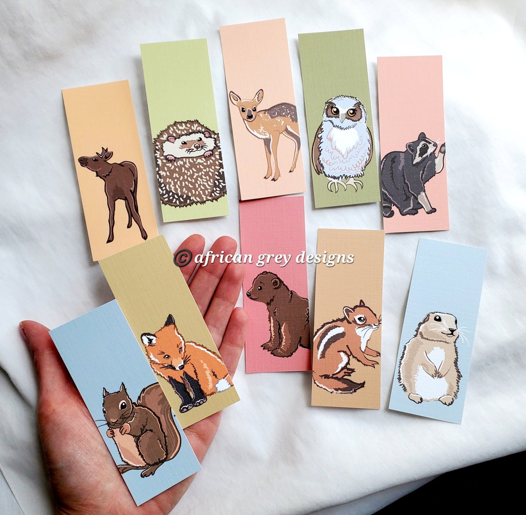 Mini Woodsy Bookmarks - Eco-friendly Set of 10 - Etsy