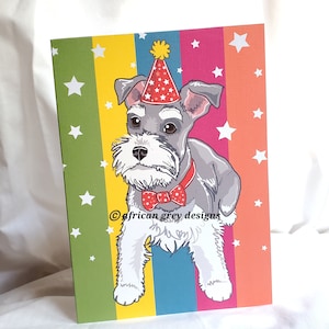 Birthday Schnauzer Greeting Card