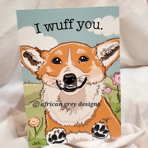 Smiling Corgi Greeting Card image 1