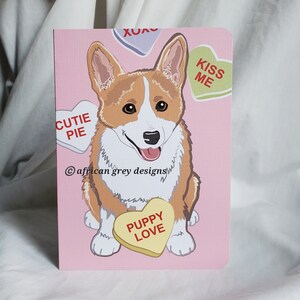 Corgi Puppy Love Greeting Card