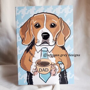 Beagle Dad Greeting Card